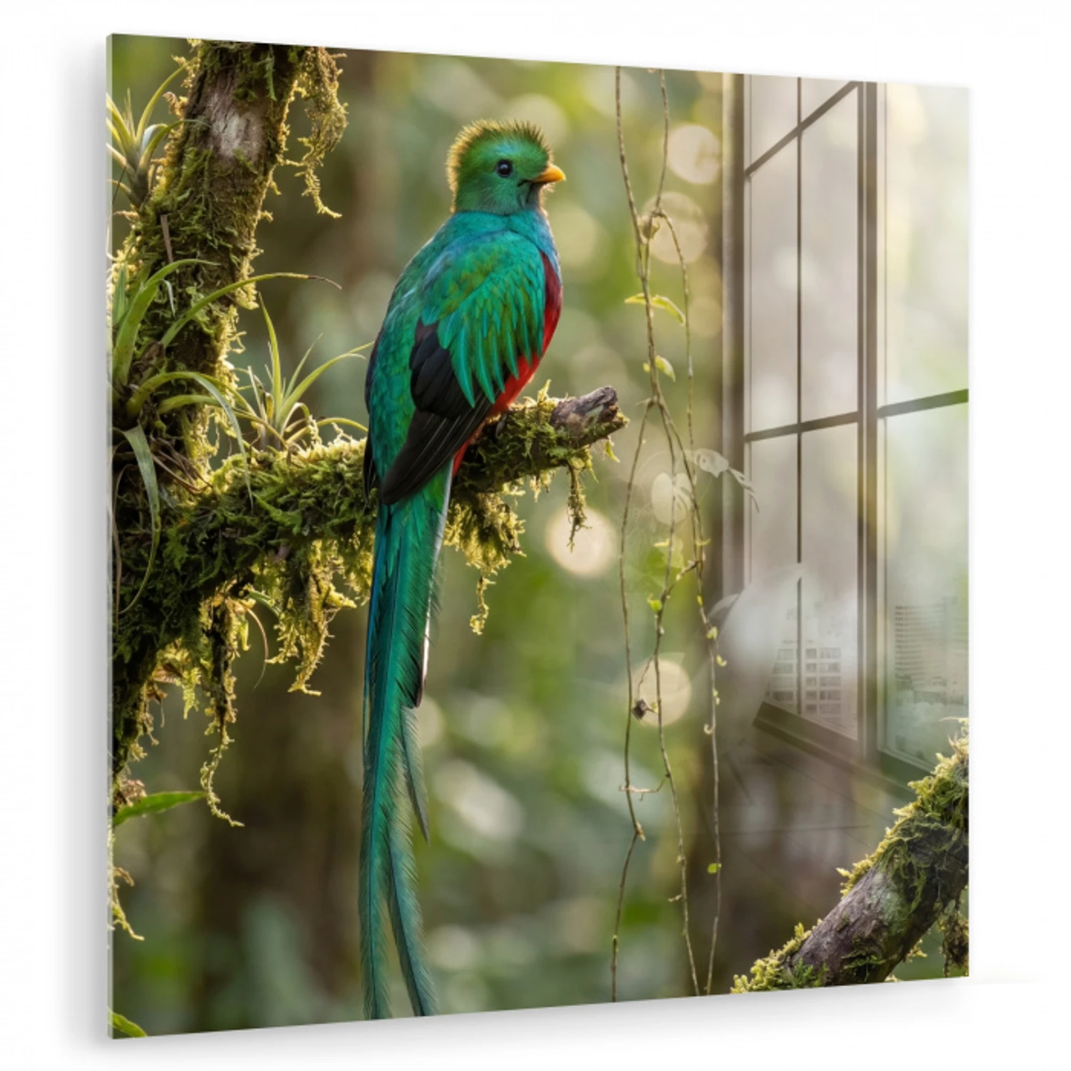 Quetzal - Jungle - Natuur - Groen plexiglas 5mm klein -zzzproduct_nieuw