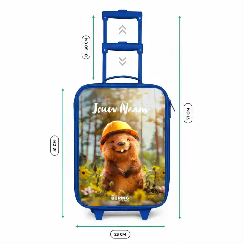 Benno Bloembouwer Kinderkoffer - Blauw klein -productfoto_formaten