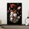 Bloemen - Jan Davidsz de Heem - Tijger - Schilderij - Stilleven - Oude meesters canvas 2cm klein -sfeer6