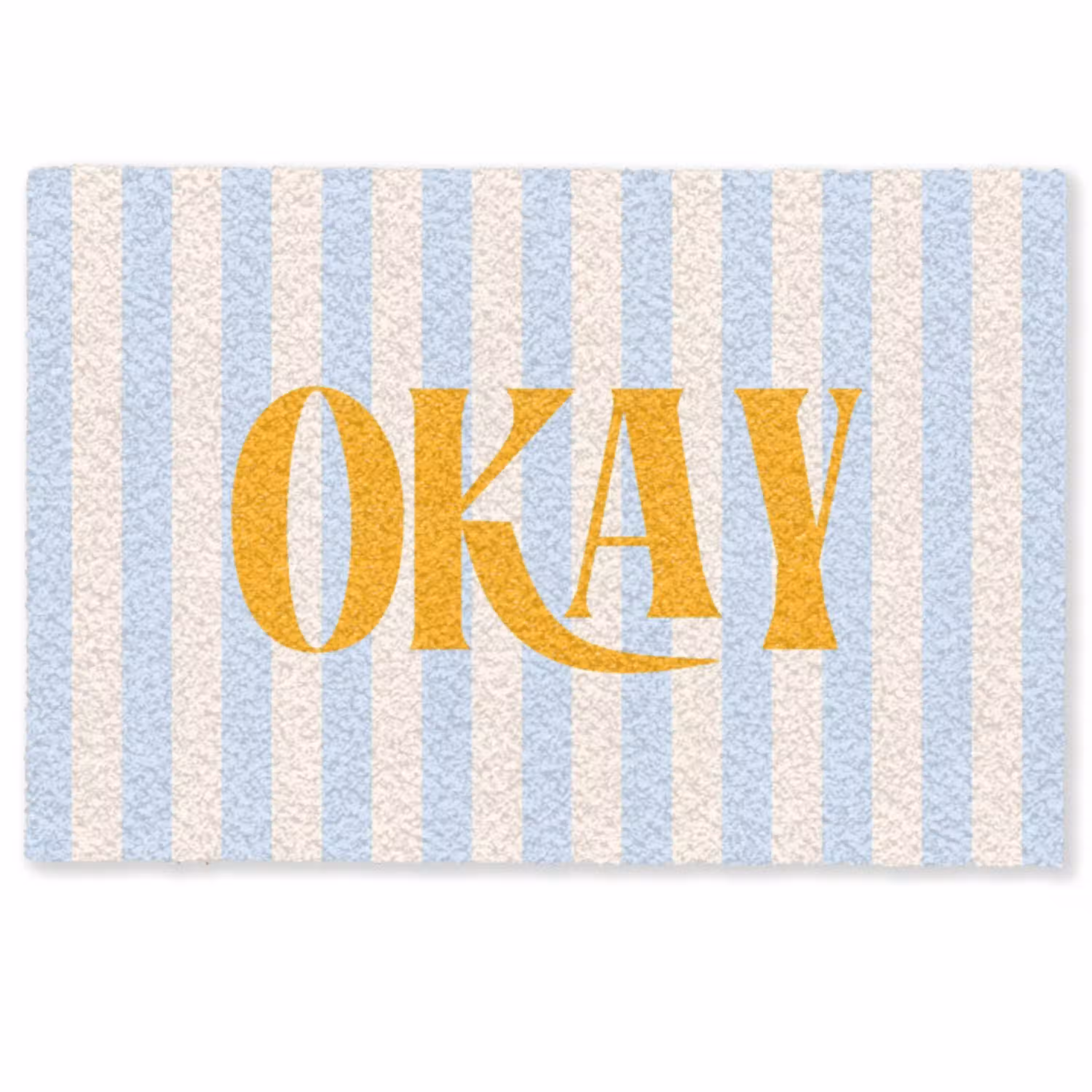 Oranje - Blauw - Strepen - Okay Deurmat klein -zkaufland3d