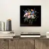 Pastel - Bloemen - Glazen - Vaas aluminium wit klein -sfeer1