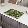 Groen - Rood - Kersen - Bladeren Inductie beschermer vinyl 3mm klein 276 -sfeer8