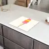 Schepijs - Hoorntje - Illustratie - Minimalistisch Inductie beschermer vinyl 3mm middel -sfeer8