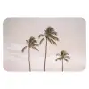 Palmbomen - Zonsondergang - Roze WCmat klein -3d