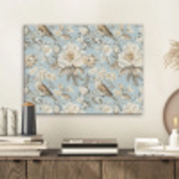 Botanisch - Zangvogel - Blauw PET vilt klein 837 -sfeer1