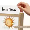 Zon - Wolken - Pastel kleuren Light Box met kabel (Kinderlampje) klein -USP_websiteprintNL