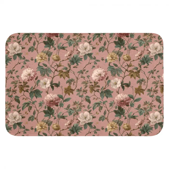 Bloemen - Klassiek - Roze WCmat klein 1009 -3d