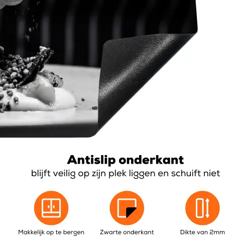 Chef - Garnering - Gerecht Inductie beschermer vinyl 3mm klein -zzzzzzz-td-onderkant