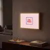 Grl pwr - Roze - Kader Light Box met batterij (Wandlamp) middel -sfeer1