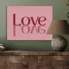 Love - Roze - Spiegeling PET vilt klein -sfeer2