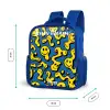 Smiley - Geel - Blauw Kinderrugzak - Blauw middel -productfoto_formaten