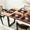 Poort - Paars - Bloemen Placemat vinyl groot -zzsfeer4_Kitchenyeah-website