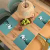 Parkiet - Vogel - Koksmuts - Cute Placemat vinyl groot -zzsfeer5_Kitchenyeah-website