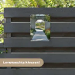 Doorkijk - Pad - Beton - Landschap tuinposter los doek klein -sfeer3