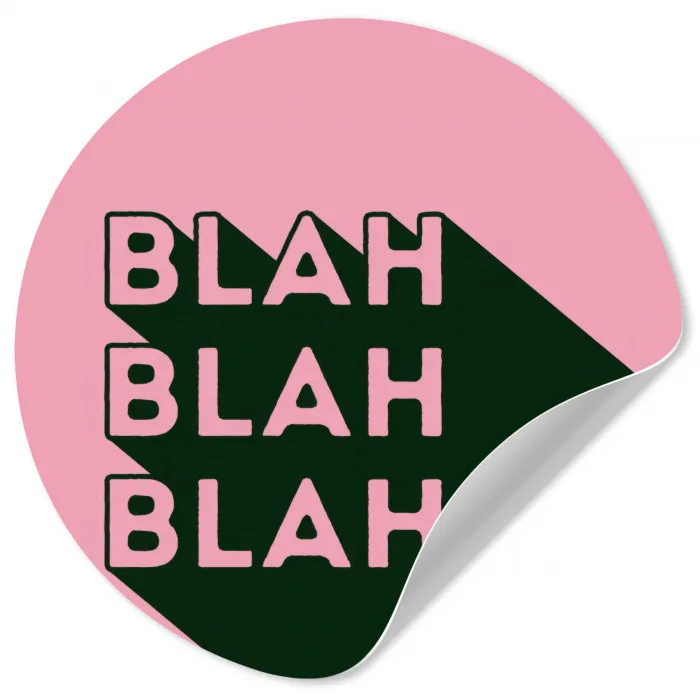 Tekst - Grafisch - Groen - Schaduw Wandcirkel behangsticker klein -3d