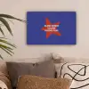 Slow down you're doing fine - Ster - Blauw canvas 2cm klein -sfeer1
