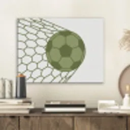 Voetbal - Goal - Sport - Groen PET vilt klein -sfeer1