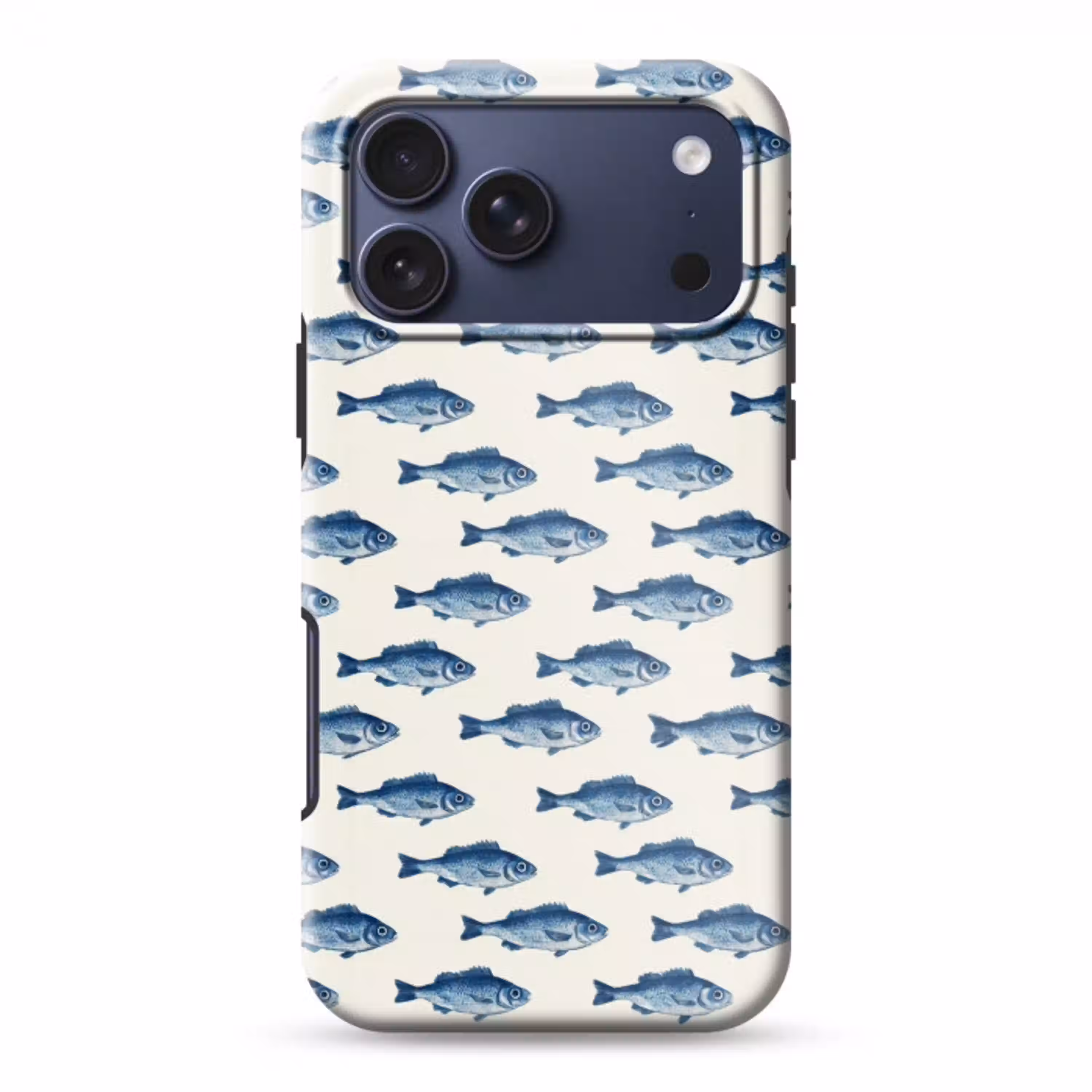 Vis - Patroon - Blauw Toughcase MagSafe Apple iPhone 17 Pro Max klein 1019 -3d