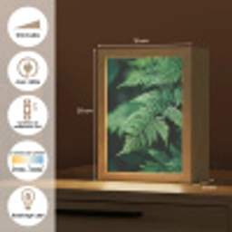 Varenblad - Groen - Structuur - Wazig Light Box met kabel (Tafellamp) klein -USP_FR