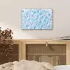 Schuim - Bubbels - Blauw aluminium wit klein -sfeer3