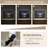 Kristalhelder meer - Bergen - Bergen Light Box met batterij (Wandlamp) middel -USP_dimbaarNL