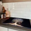 Sneeuwboom  - Lichtjes - Wit - Kleurrijk Inductie beschermer vinyl 3mm klein -sfeer3