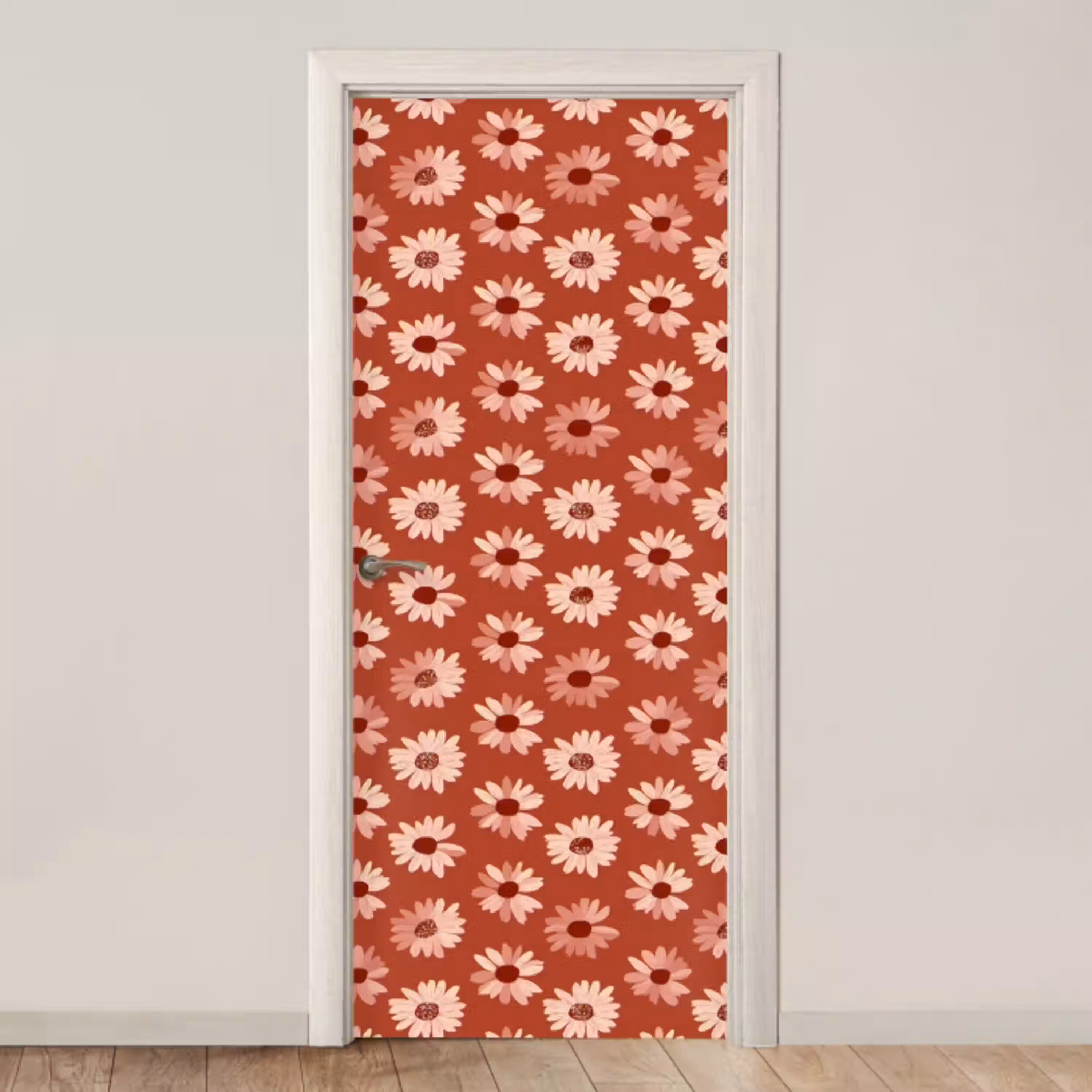 Madelief - Retro - Terracotta deurposter klein 289 -3d_beige