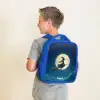Heks in Maanlichtvlucht Kinderrugzak - Blauw middel -sfeer2