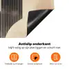 Boog -  Strepen - Minimalistisch - Zwart Inductie beschermer vinyl 3mm klein -zzzzzzz-td-onderkant