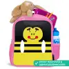Dierenportret - bij - geel Kinderrugzak - Roze middel -inhoud_NL