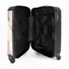 Marmer - Zacht Perzik Marmer NBS - Handbagage koffer - Kinderen Unisex middel -binnenkant