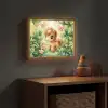Pony - Bruin - Cartoon - Vlinders Light Box met batterij (Wandlamp kind) middel -sfeer5_kind
