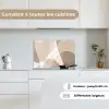 Vloeiende vlakken - Harmonieus - Golvend keuken achterwand spatscherm klein -sfeer4_FR