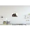 Portret - Paard - Elegant textielposter latten blank klein -kinderkamer