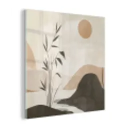 Japandi - Landschap - Beige plexiglas 5mm klein -z3d