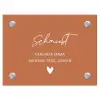 Terracotta - Sierlijk Naambord Rechthoek middel -3d