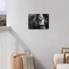 Paard - Schimmel - Portret tuinposter los doek klein -sfeer8