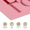 Love - Roze - Spiegeling poster papier klein -closeup_NL