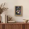 Bloemen in een vaas met schelpen en insecten - Balthasar van der Ast Light Box met kabel (Wandlamp) klein -sfeer2