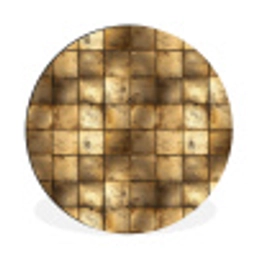 Geometrisch - Tegels - Goud Wandcirkel aluminium klein 190 -3d