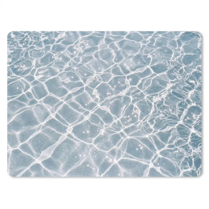 Water - Reflectie - Zonlicht muismat rubber klein -3d