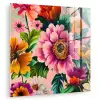 Bloemen - Kleurrijk - Roze plexiglas 5mm klein -zzzproduct_nieuw