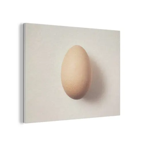 Ei - Beige - Ovaal - Egaal PET vilt klein -3d