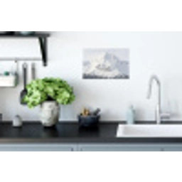 Berg - Sneeuw - Winter - Natuur - Wit Muursticker klein -keuken