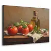 Tomaten - Olijfolie - Stilleven Textielframe - compleet frame klein -3d