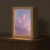 Kwallen - Roze - Wolken Light Box met kabel (Tafellamp) klein -z3d_website