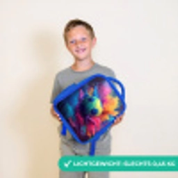 Neon - Bal - Kleurrijk Kinderrugzak - Blauw middel -sfeer1_NL