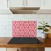 Roze - Rood - Geometrisch - Patroon keuken achterwand spatscherm klein 900 -sfeer2