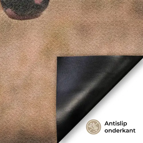 Paard - Zonsondergang - Bruin Deurmat klein -antislip_NL