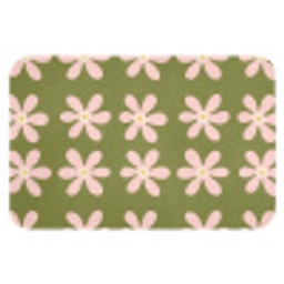 Bloem - Modern - Groen WCmat klein 1009 -3d